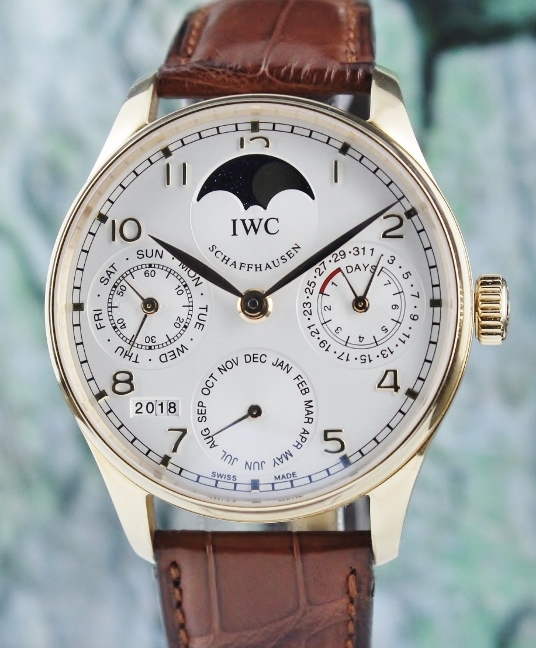 (image for) Unpolished IWC 18K Yellow Gold Portuguese Perpetual Calendar / IW502213